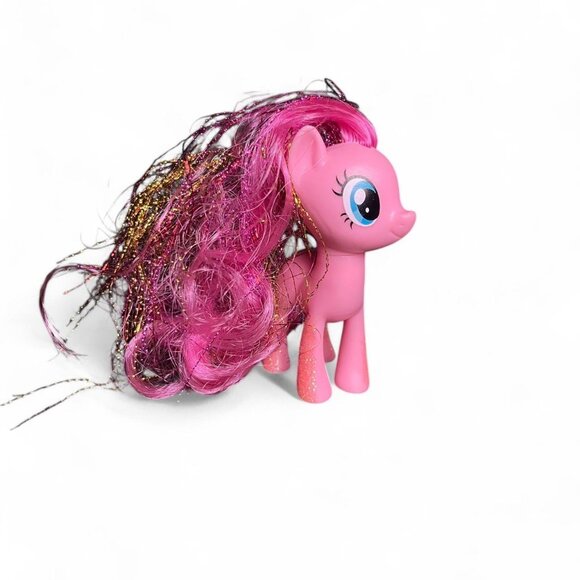 2016 My Little Pony 3 1/4” Pinkie Pie With Tinsel Hair & Glitter Legs - Picture 3 of 5